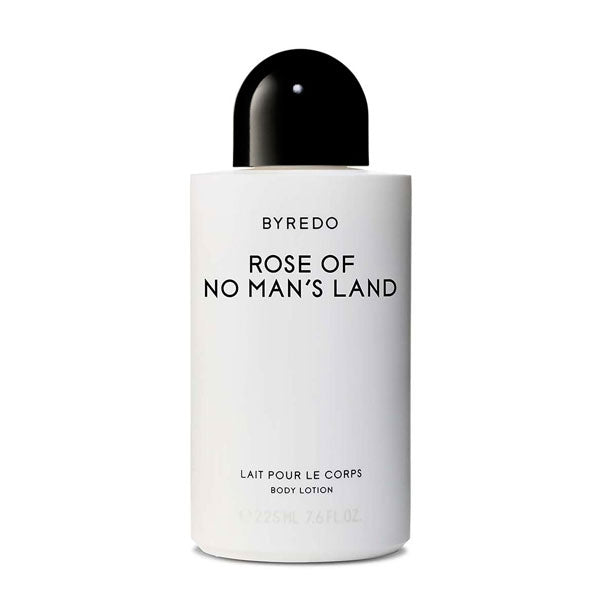 Byredo - Rose of No Man's Land - Body Lotion in schlichter weißer Flasche mit schwarzem Deckel für samtig gepflegte Haut