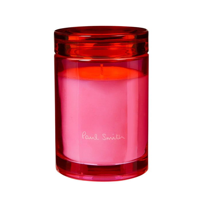 Paul Smith - Rose - Duftkerze im pink-roten Glas mit intensivem Rosenduft für warme und einladende Atmosphäre