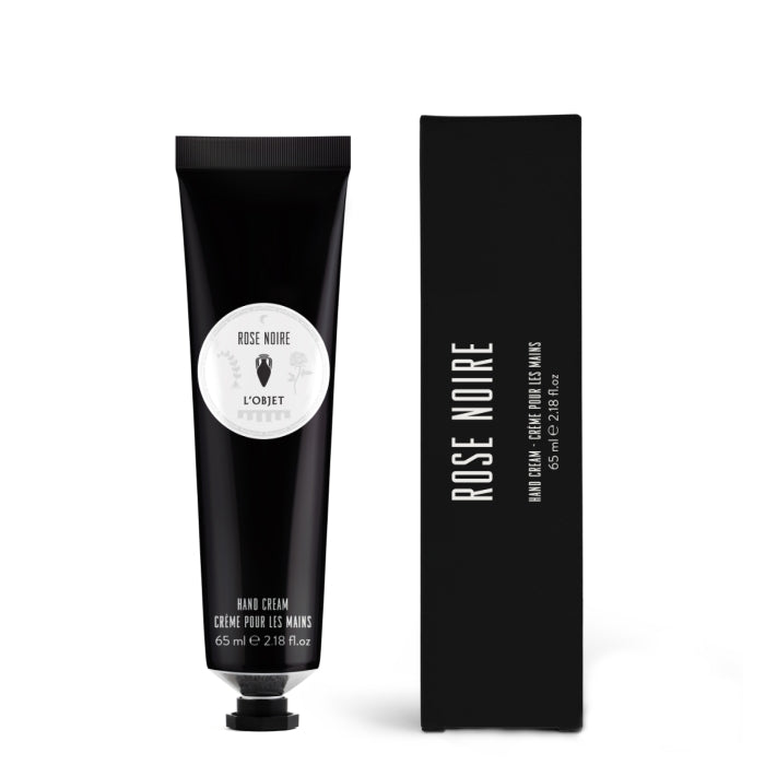 L'Objet - Rose Noire - Hand Creme in schwarzer Tube mit schnell einziehender, zarter Pflegeformel und Mandelöl