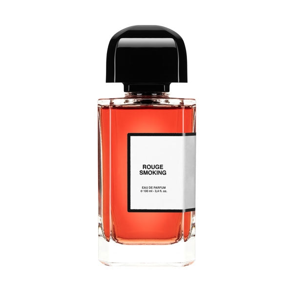 bdk Parfums - La Collection Parisienne - Rouge Smoking Parfumflakon mit rotem Duft und schwarzem Deckel vor weißem Hintergrund