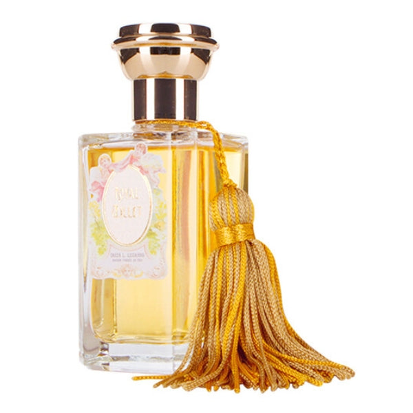 Oriza L. Legrand - Royal Œillet Parfumflakon mit goldenem Deckel und dekorativer goldfarbener Quaste elegant gestaltet