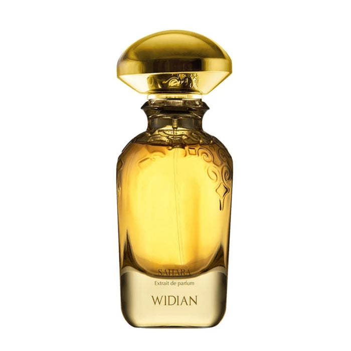 Widian - Gold Collection - Sahara luxuriöser goldener Parfumflakon mit präzisem Schliff und elegantem Design