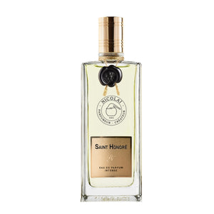 Nicolaï - Saint Honoré Intense Parfümflakon mit goldenem Verschluss und elegantem, transparentem Design