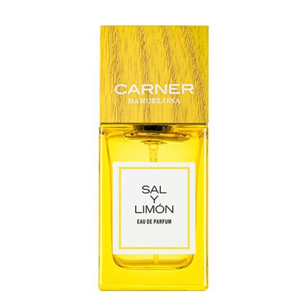 Carner Barcelona - Summer Journey Collection - Sal Y Limón Parfumflakon in strahlendem Gelb mit Holzoptikverschluss