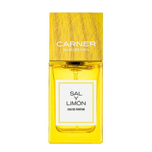 Carner Barcelona - Summer Journey Collection - Sal Y Limón Parfumflakon in strahlendem Gelb mit Holzoptikverschluss