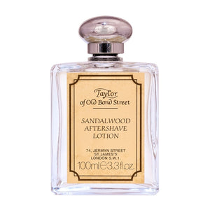 Taylor of Old Bond Street - Luxury Sandalwood Aftershave Lotion mit frischer Zitrusnote und klassischem Sandelholzduft in elegantem Flakon