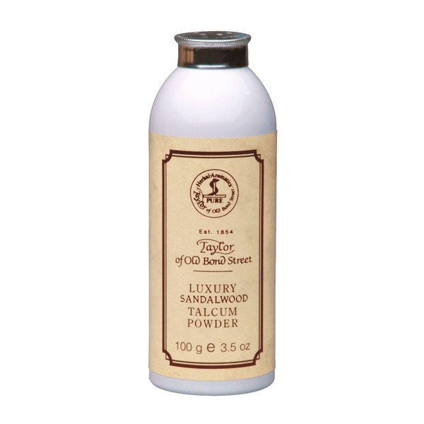 Taylor of Old Bond Street - Luxury Sandalwood Talcum Powder erfrischt und schützt die Haut mit natürlicher Kühlung und Feuchtigkeit