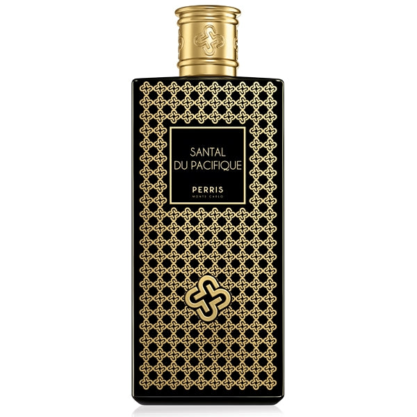 Perris Monte Carlo - Santal du Pacifique Flakon in Schwarz mit goldenem Ornamentmuster und edlem Verschluss