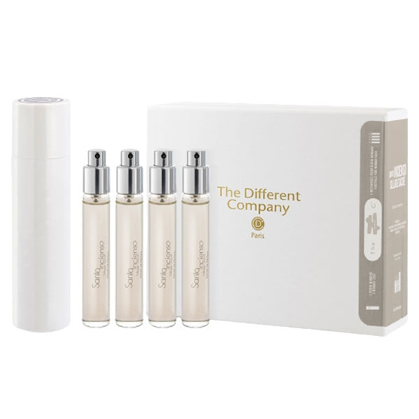 The Different Company - Santo Incienso - Travelset Refill mit vier handlichen Nachfüllern und praktischer Aufbewahrungsbox
