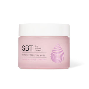 SBT - Sensitive - Overnight Recovery Mask im rosa Tiegel mit weißem Deckel für intensive Hautregeneration über Nacht