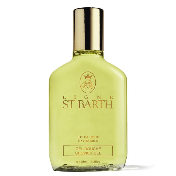 Ligne St Barth - Shower Gel - Extra Mild sanftes Duschgel in transparenter Flasche mit goldenem Verschluss für erfrischende Reinigung