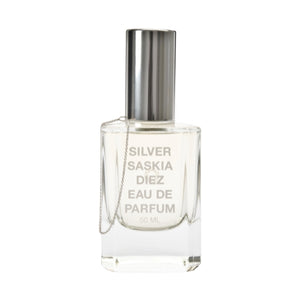 Saskia Diez - Silver Parfumflakon mit klarem Glas und silbernem Verschluss, elegant und modern gestaltet
