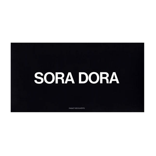 Sora Dora - Discovery Set elegante schwarze Box mit weißer Schrift als stilvolle Duftproben Kollektion