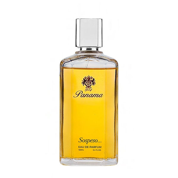 Boellis - Panama 1924 - Sospeso Eau de Parfum in rechteckigem Glasflakon mit klarem Verschluss vor weißem Hintergrund