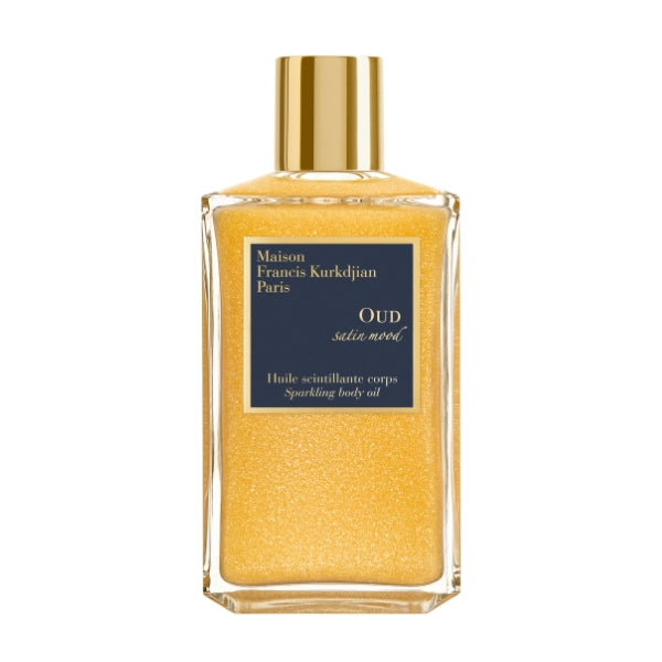 Maison Francis Kurkdjian Paris - Oud Satin Mood - Sparkling Body Oil - Limited in elegant rechteckiger Glasflasche mit goldfarbenem Verschluss