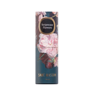 Sabé Masson - Striptease Flowers - Solid Soft Perfume in edler blumiger Verpackung mit dunklem Streifendekor