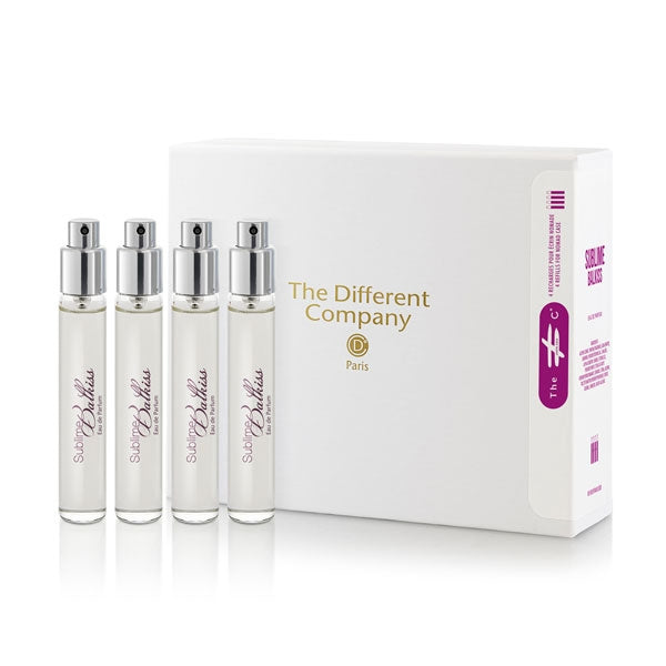 The Different Company - Sublime Balkiss - Travelset Refill mit vier kompakten Parfumzerstäubern und eleganter Verpackung für unterwegs