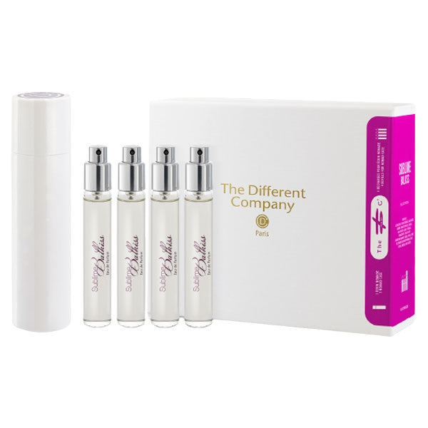 The Different Company - Sublime Balkiss - Travelset Refill mit vier handlichen Nachfüllflakons und eleganter Aufbewahrungsbox