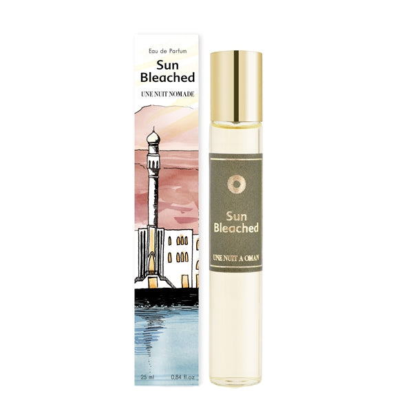 Une Nuit Nomade - Une Nuit a Oman - Sun Bleached Parfumflakon mit goldfarbenem Verschluss und künstlerischer Verpackung