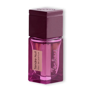 Isabey - Tendre Nuit - Travelsize Parfum in violettem Flakon mit dunkelrotem Deckel und aufgedrucktem Schriftzug