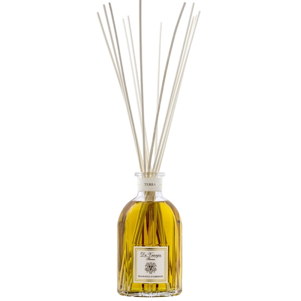 Dr. Vranjes Firenze - Terra - Diffusor mit warmen, würzigen Noten in stilvoller Glasflasche und Duftstäbchen