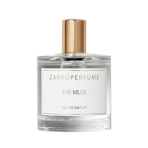 Zarkoperfume - The Muse elegante Parfumflasche mit klaren Linien und goldenem Verschluss in modernem Design