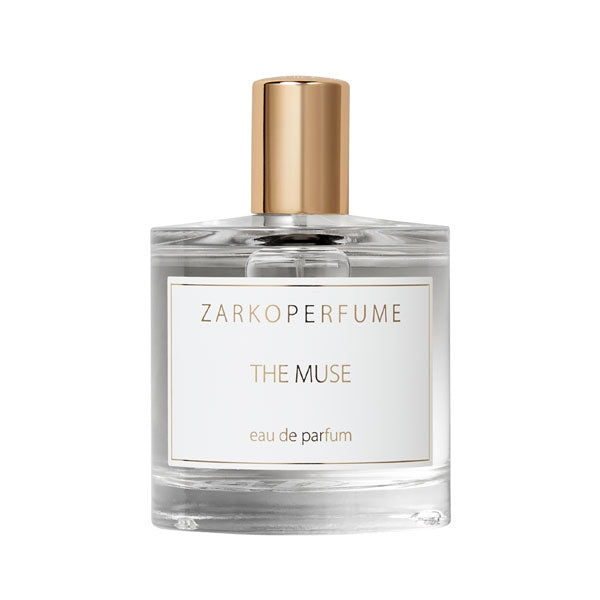 Zarkoperfume - The Muse elegante Parfumflasche mit klaren Linien und goldenem Verschluss in modernem Design