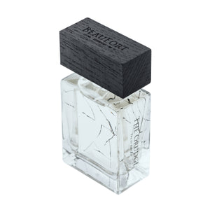 BeauFort London - Force Majeure - The Grudge Parfumflakon mit klarem Glas und schwarzem Holzdeckel in elegantem Design