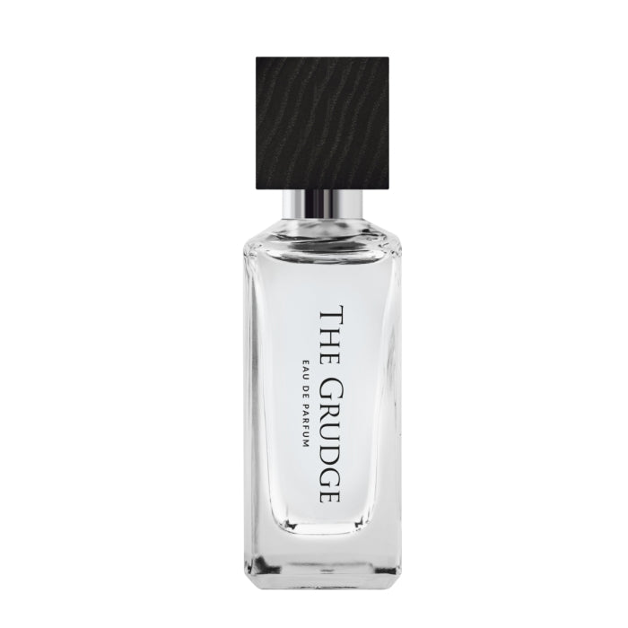 BeauFort London - Force Majeure - The Grudge Parfumflakon mit klarem Glas und schwarzem, strukturiertem Holzdeckel