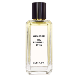Keiko Mecheri - The Beautiful Ones Parfumflakon mit klarer, geradliniger Form und schwarzem Verschluss in moderner Anmutung