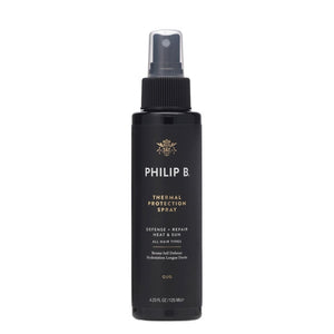 Philip B - Thermal Protection Spray in schwarzer Sprühflasche schützt das Haar vor Hitze und Sonnenschäden