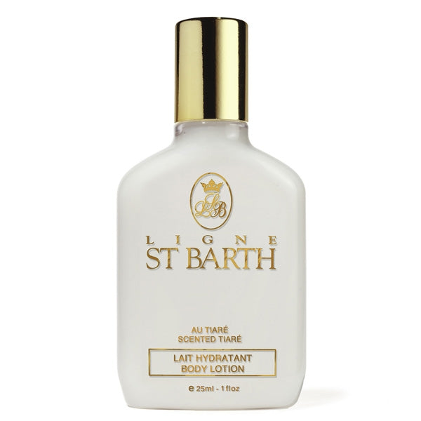 Ligne St Barth - Body Lotion - Scented Tiaré weiße Flasche mit goldfarbenem Verschluss für leichte Feuchtigkeitspflege