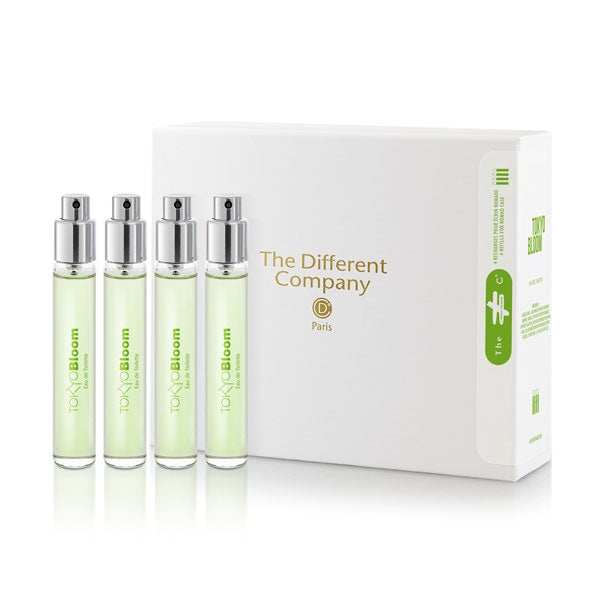 The Different Company - Tokyo Bloom - Travelset Refill mit vier handlichen Nachfüllflakons und schlichter Verpackung