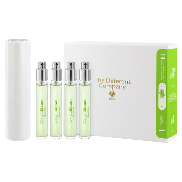 The Different Company - Tokyo Bloom - Travelset Refill mit vier praktischen Duftzerstäubern und stilvoller Aufbewahrungsbox