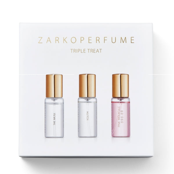Zarkoperfume - Triple Treat - Discovery Kit mit drei 12-ml-Molekülparfümflakons in eleganter Verpackung