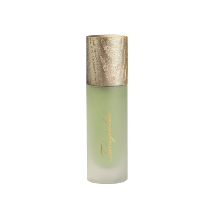 Majda Bekkali - Tulaytulah Parfumflakon mit matter Glasflasche und schimmerndem goldfarbenem Holzdeckel