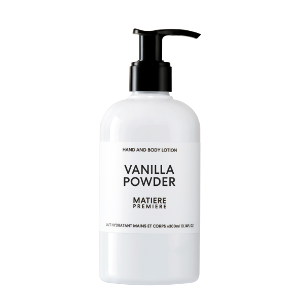 Matière Première - Vanilla Powder - Hand & Body Lotion in schlichter Verpackung mit zartem Vanilleduft für gepflegte Haut