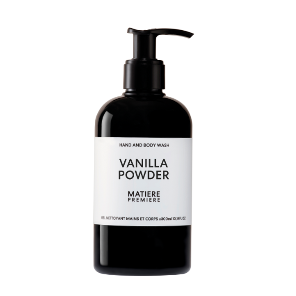 Matière Première - Vanilla Powder - Hand & Body Wash mit pflegendem Schaum für sanfte, duftende Hautpflege in schwarzer Spenderflasche