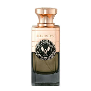Electimuss - Vici Leather Flakon mit kupferfarbenem Verschluss und dunklem, zweifarbigem Glas in edler Formgebung