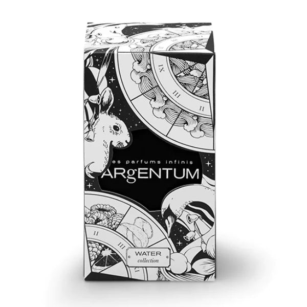 Argentum - Discovery Set - Water mit kunstvoller schwarz-weißer Verpackung und symbolischen Tier- und Himmelselementen