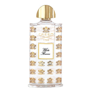 Creed - Les Royales Exclusives - White Flowers Flakon mit goldfarbenen Blumendekoren und elegantem Verschluss aus klarem Glas