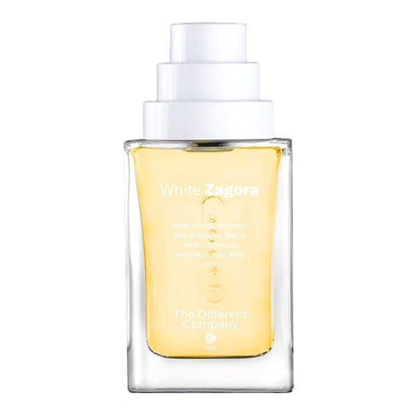 The Different Company - L'Esprit Cologne - White Zagora Flakon mit klarem Glas und weißem Verschluss, modern und frisch gestaltet