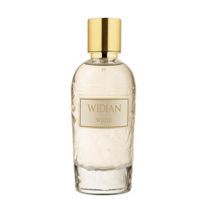 Widian - Rose Arabia Collection - White Parfumflakon mit goldenem Verschluss und dezent strukturierter Glasflasche