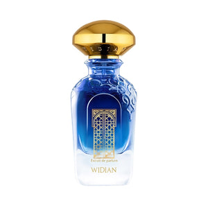 Widian - Sapphire Collection - Granada Parfumflakon mit blauem Glas und goldenem Deckel, inspiriert von der Alhambra Granada