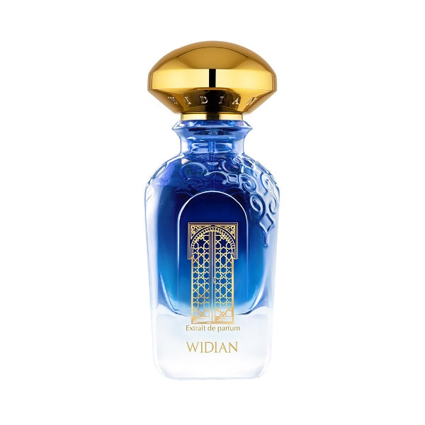 Widian - Sapphire Collection - Granada Parfumflakon mit blauem Glas und goldenem Deckel, inspiriert von der Alhambra Granada