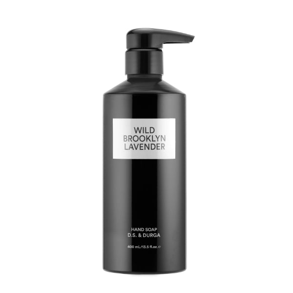 D.S. & Durga - Wild Brooklyn Lavender - Hand Soap in schwarzem Pumpflakon mit schlichtem Etikett, 400 ml Volumen