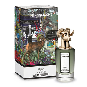 Penhaligon's - Portraits - The Inimitable William Penhaligon Parfumflakon mit goldfarbenem Widderkopf und kunstvoll gestaltetem Karton