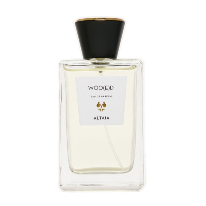 Altaia - Woo(e)d Eau de Parfum in klarem Flakon mit schwarzem Deckel für elegante, verführerische Duftinszenierung