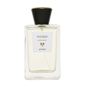 Altaia - Woo(e)d Eau de Parfum in klarem Flakon mit schwarzem Deckel für elegante, verführerische Duftinszenierung