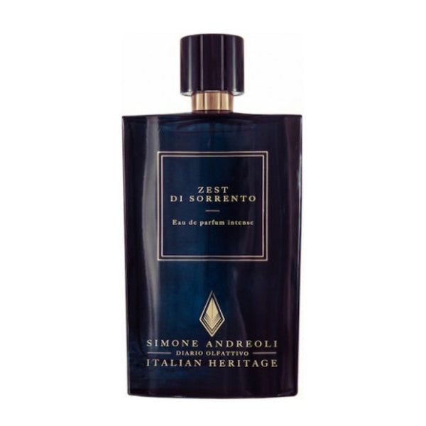 Simone Andreoli - Zest Di Sorrento Parfumflakon in elegantem dunkelblauem Design mit goldener Schrift